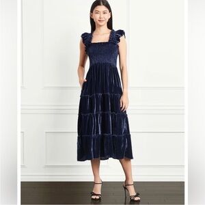 Hill House Blue Velvet Nap Dress